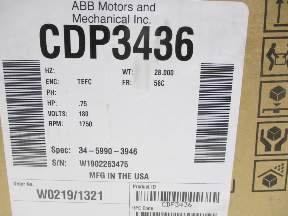 BALDOR CDP3436 NSMP