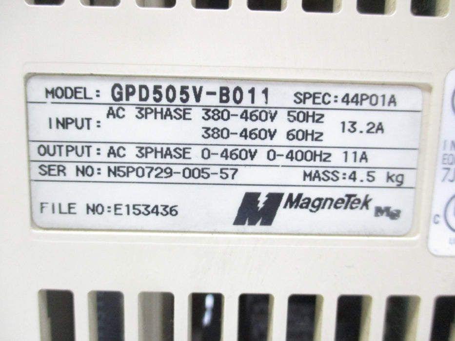 MAGNETEK GPD505V-B011 (AS PICTURED) UNMP