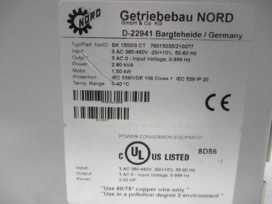 NORD SK1500/3CT NSNP