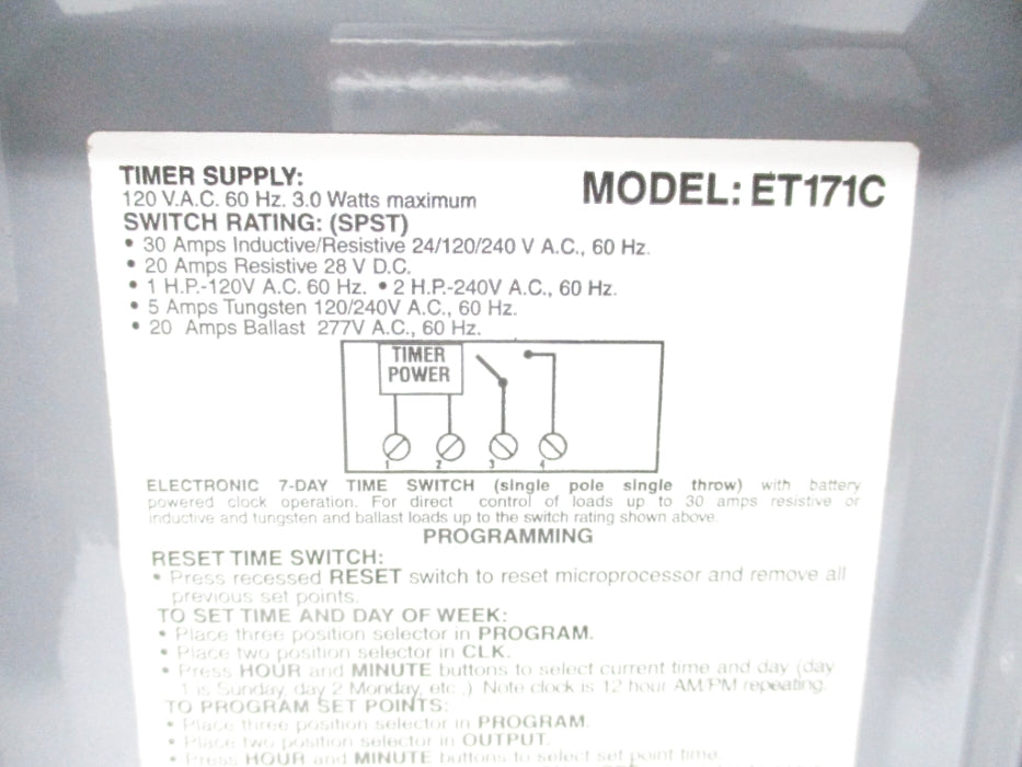 INTERMATIC ET171C NSNP