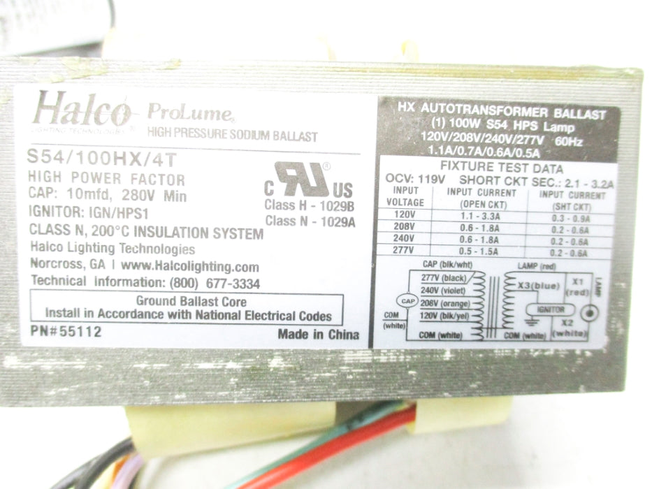HALCO S54/100HX/4T/K NSMP