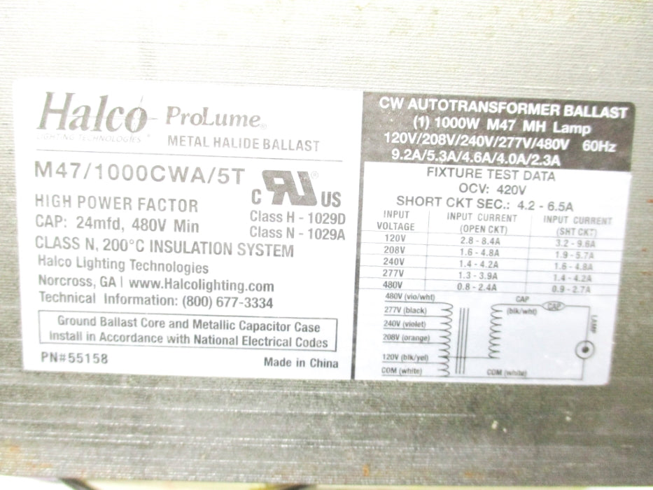 HALCO M47/1000CWA/5T/K NSMP