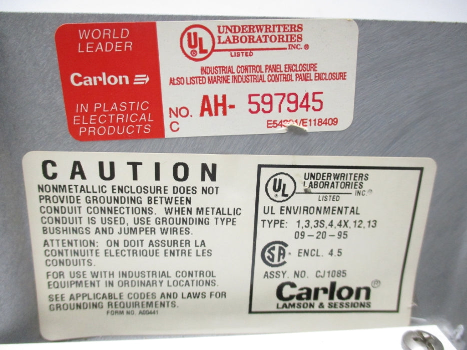 CARLON AH-597945 CJ1085 UNMP