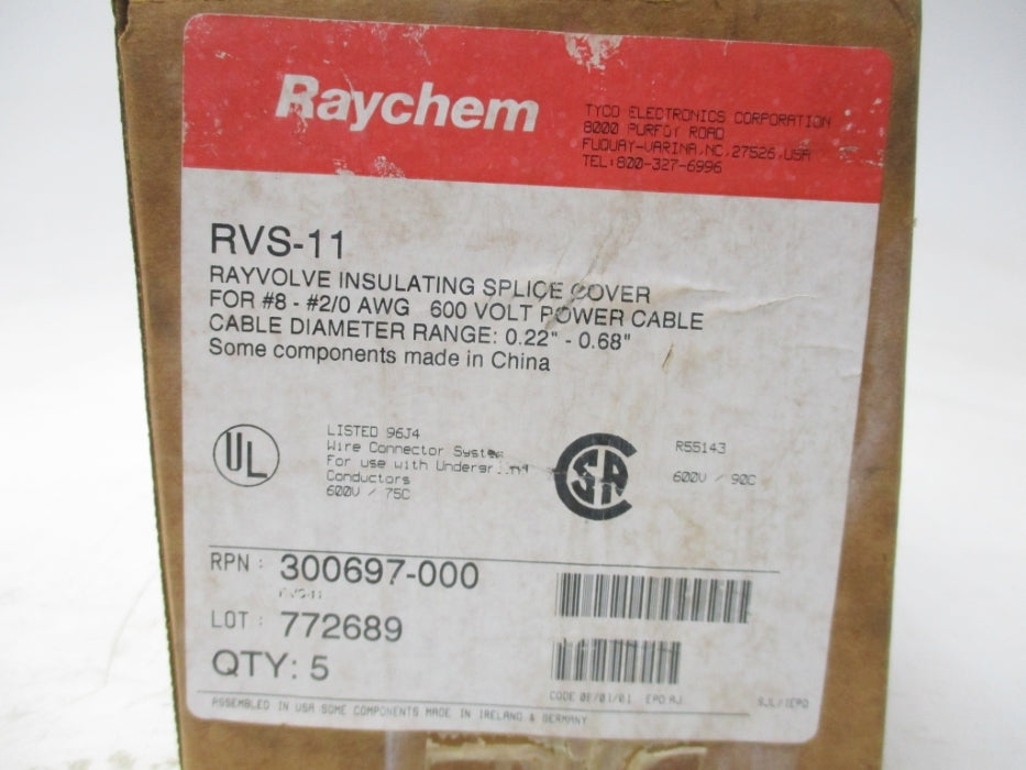 RAYCHEM RVS-11 (PKG OF 5) NSMP