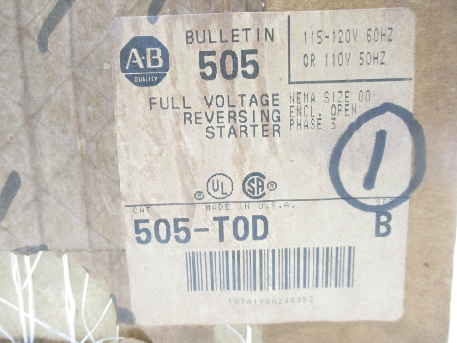 INDUSTRIAL SPARE PART 505-TOD SER. B (BR/WH) NSFS