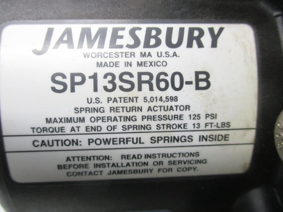JAMESBURY SP13SR60-B 125PSI NSNP