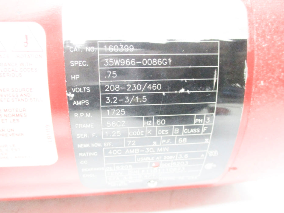 BALDOR 160399 (AS PICTURED) NSNP