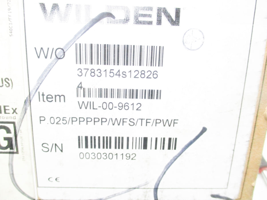 WILDEN WIL-00-9612 NSFS