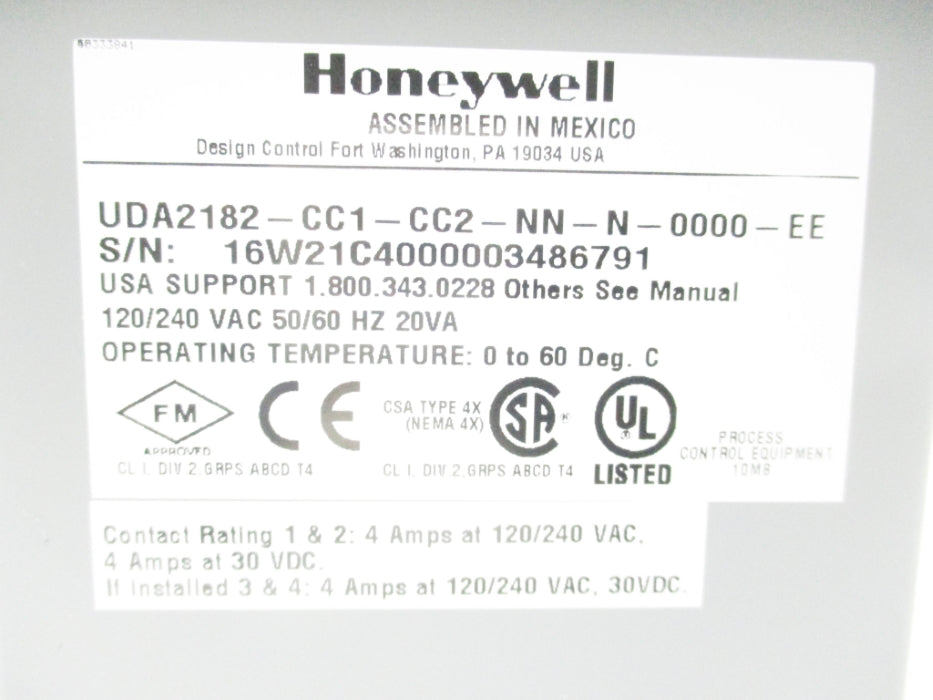 HONEYWELL UDA2182-CC1-CC2-NN-N-0000-EE NSMP