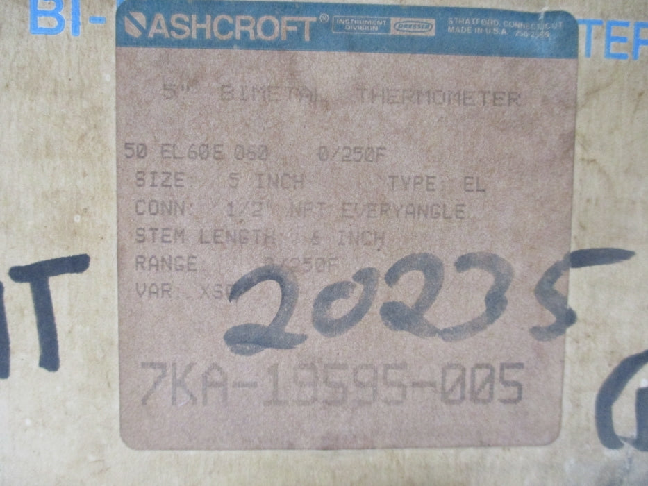 ASHCROFT 50EL60E060-0/250F 0-250F NSMP