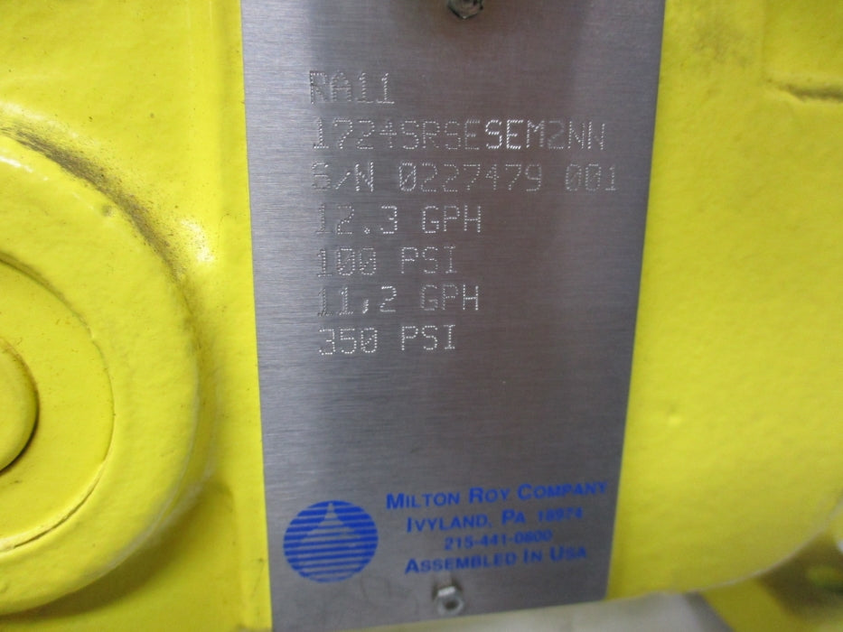 MILTON ROY RA11-1724SRSESEM2NN 100/350PSI NSNP
