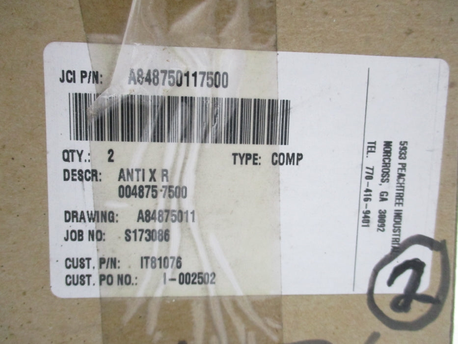 JOHN CRANE A848750117500 (PKG OF 2) NSMP