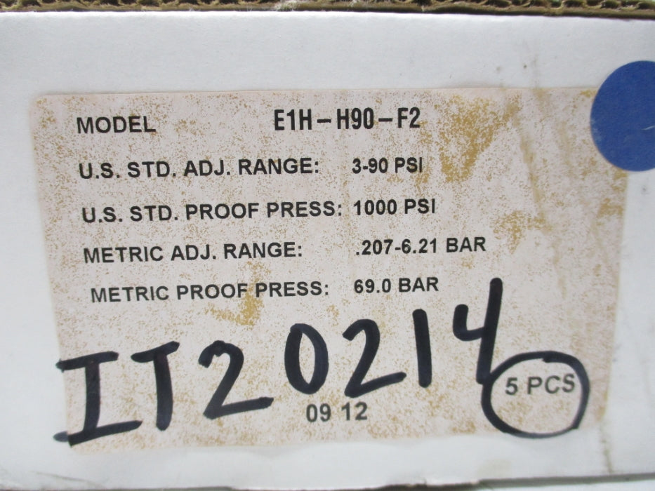 BARKSDALE E1H-H90-F2 NSMP