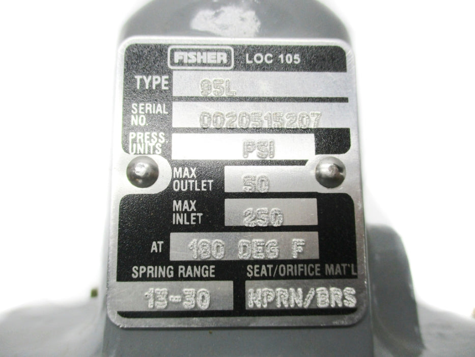 FISHER FS95L-1725-44407 13-30PSI  180F NSMP