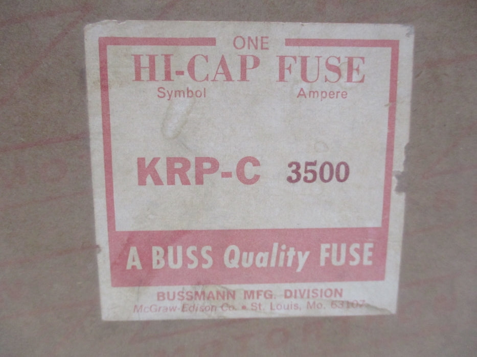 BUSSMANN KRP-C3500 600VAC 3500A NSMP