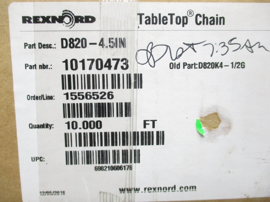 REXNORD 10170473 D820-4.5IN NSMP