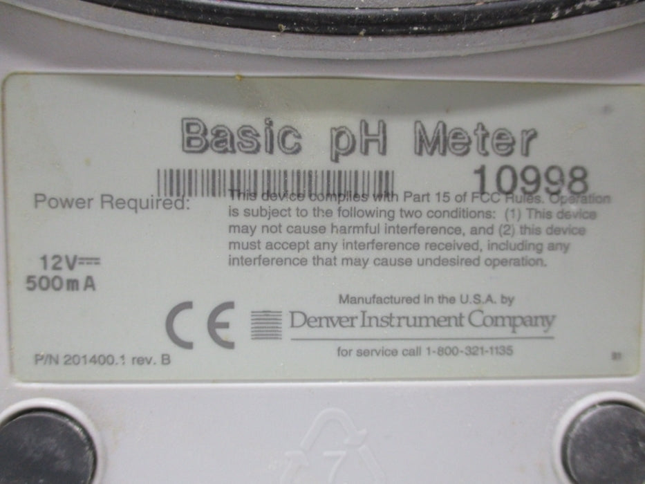 DENVER INSTRUMENT COMPANY 201400.1 REV. B UNMP