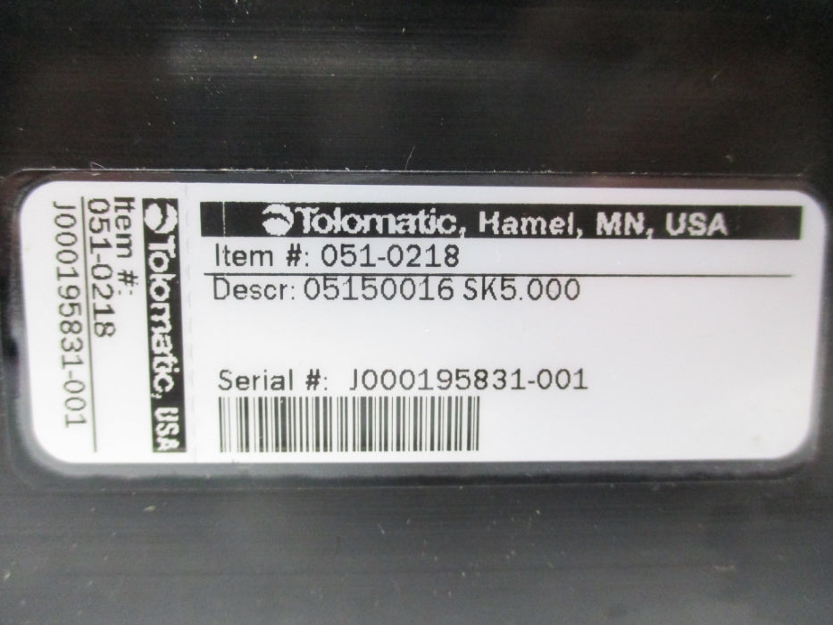 TOLOMATIC 05150016SK5.000 051-0218 NSNP