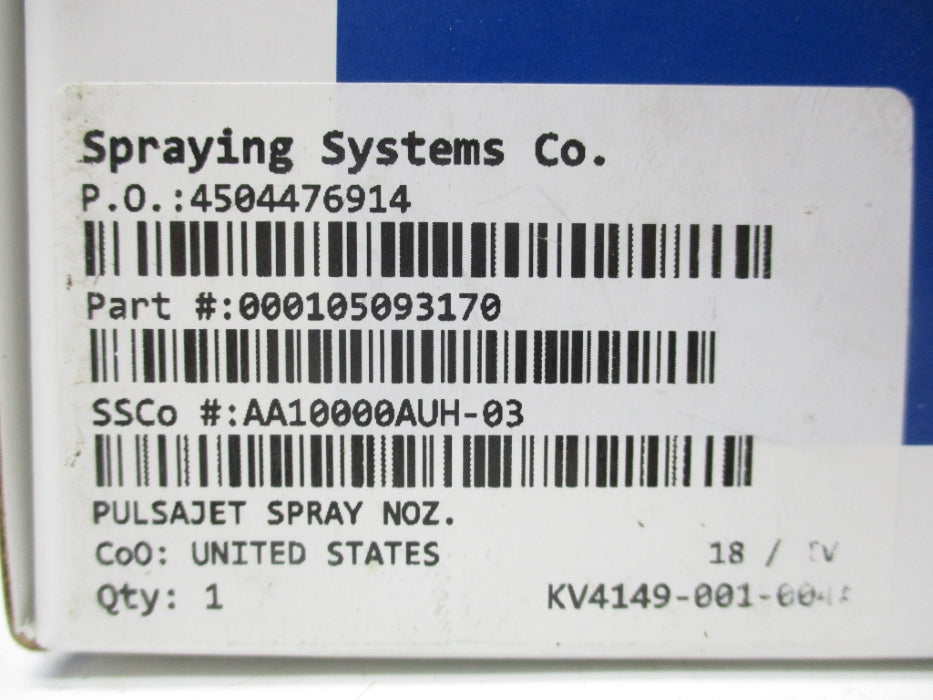 SPRAYING SYSTEMS 000105093170 NSMP