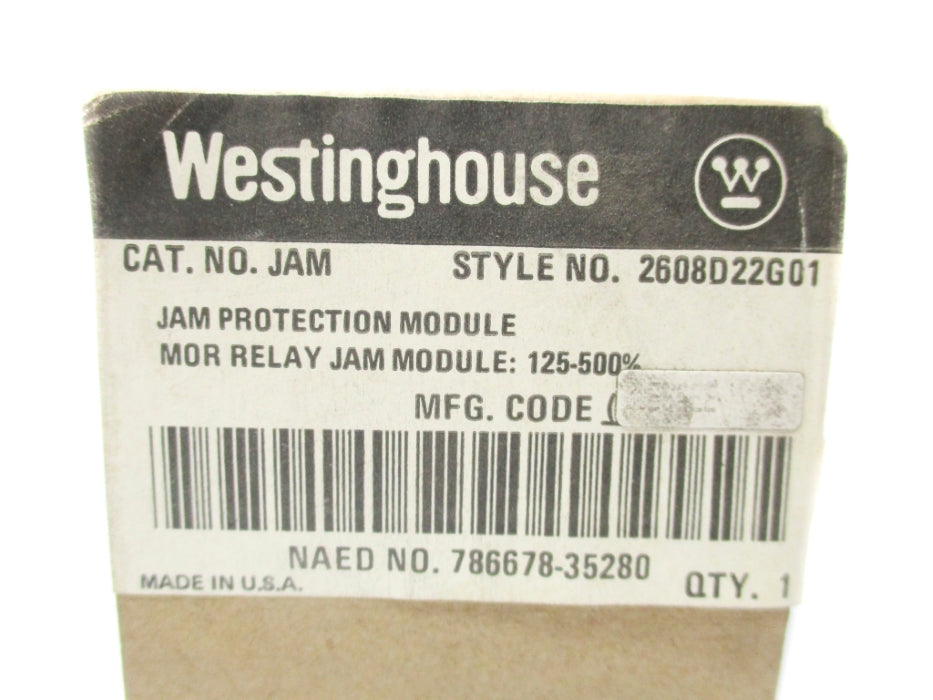 WESTINGHOUSE JAM 2608D22G01 NSMP