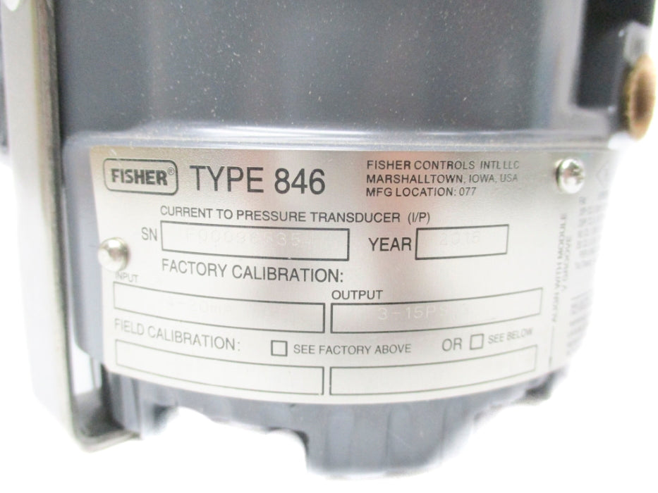 FISHER 846 NSMP