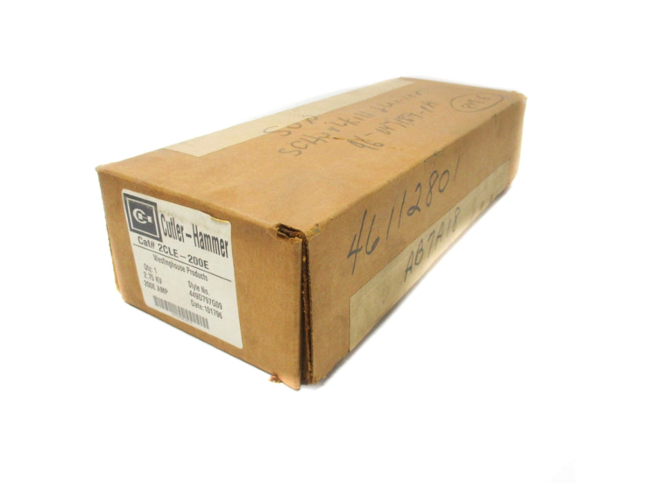 CUTLER HAMMER 2CLE-200E 200EA 2.75KV NSFS