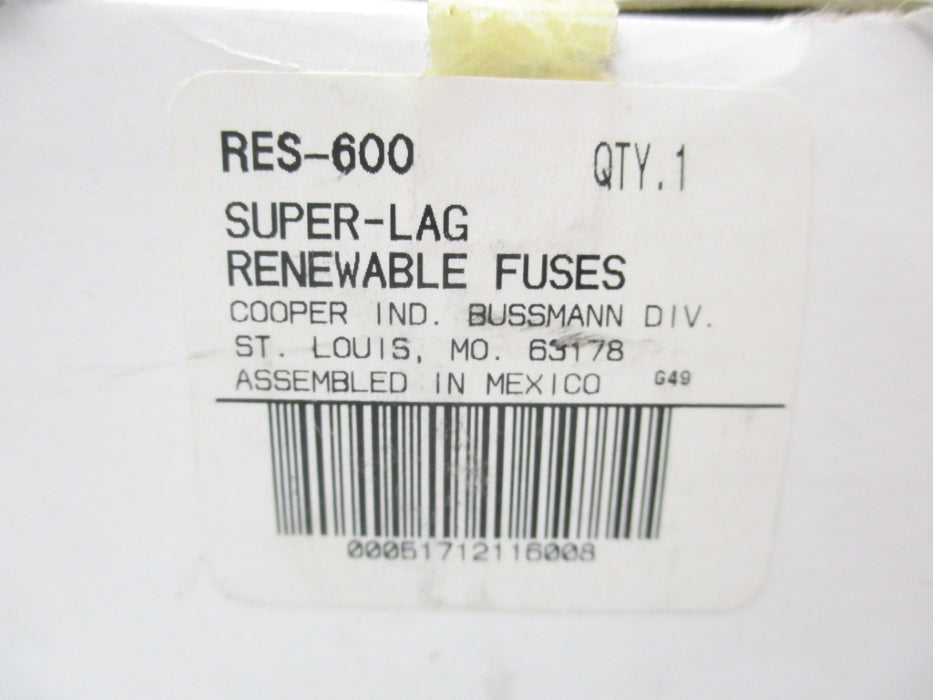 BUSSMANN RES-600 600V 600A NSMP