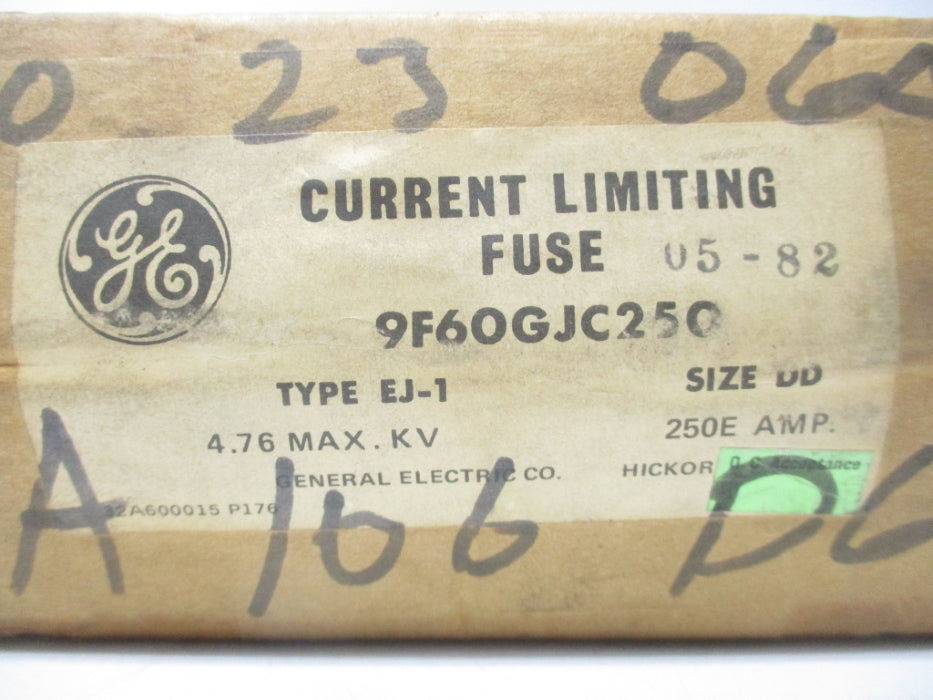 GENERAL ELECTRIC 9F60GJC250 EJ-1 250EA 4.76KV NSFS