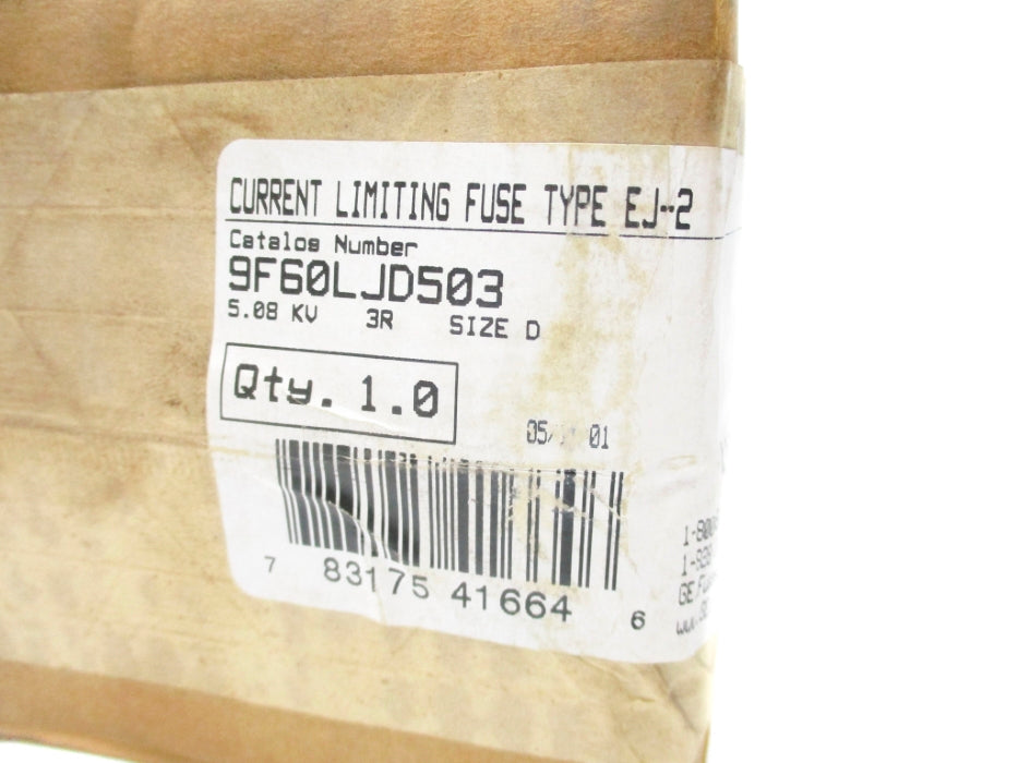 GENERAL ELECTRIC 9F60LJD503 5.08KV 3R NSFS
