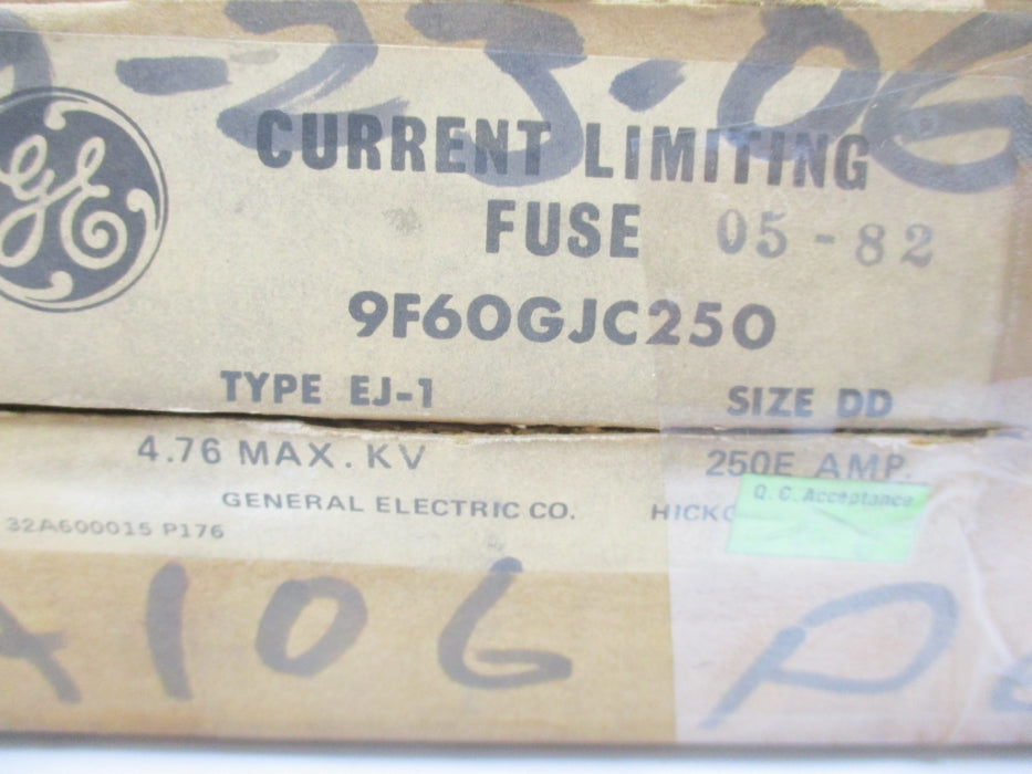 GENERAL ELECTRIC 9F60GJC250 EJ1-DD 4.76KV 250EA NSMP