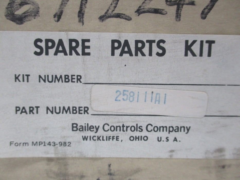 BAILEY CONTROLS 258111A1 NSMP