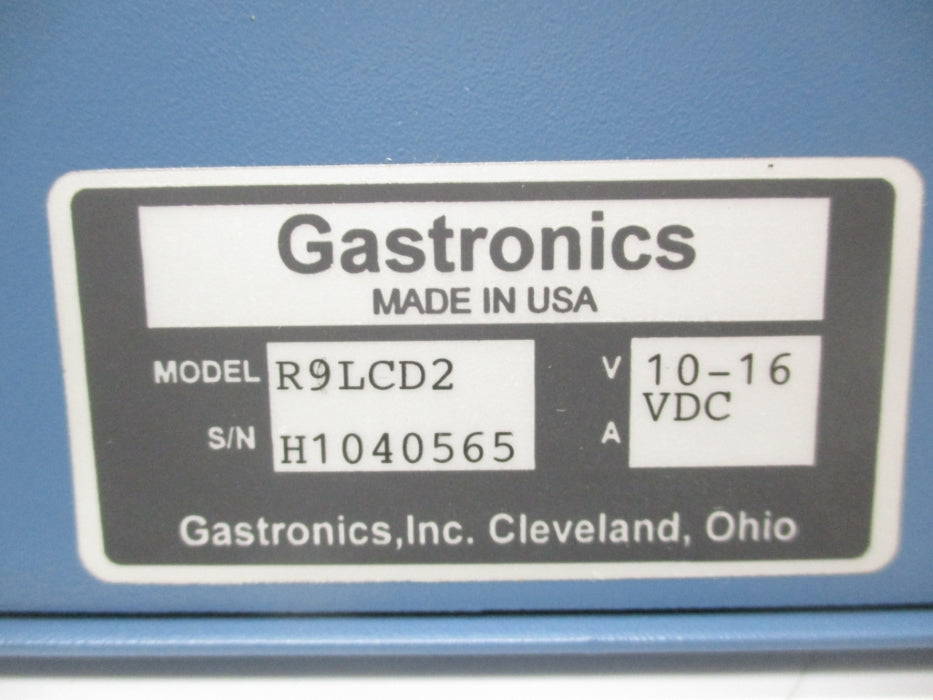 GASTRONICS R9LCD2 NSNP