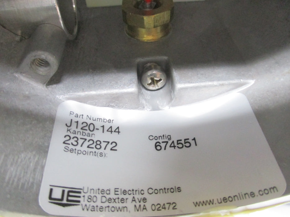 UNITED ELECTRIC J120-144 480VAC 15A .5-20PSI NSMP