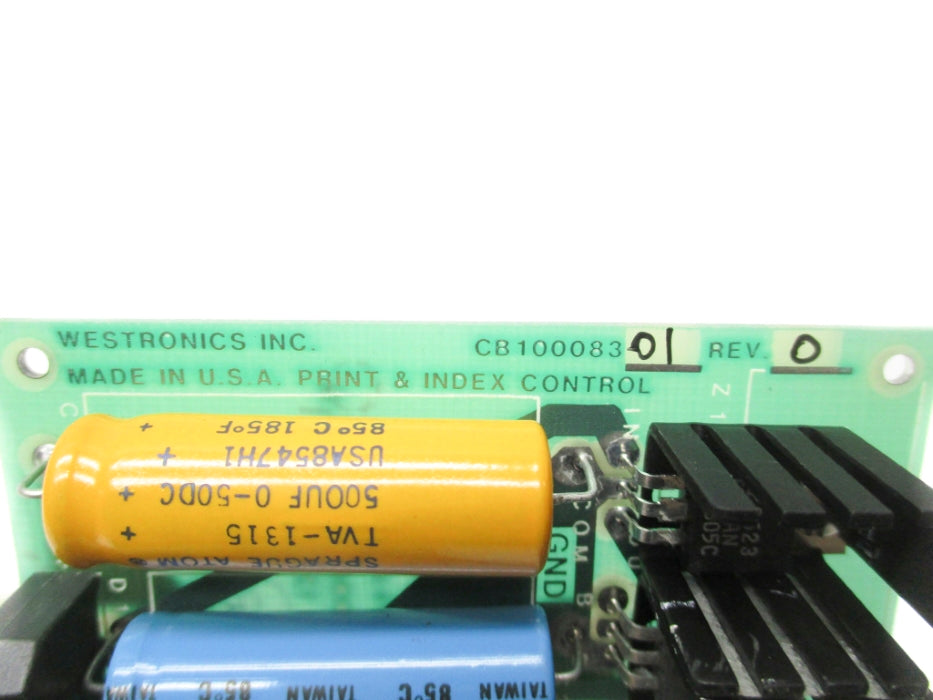 WESTRONICS CB100083-01 REV. O NSNP