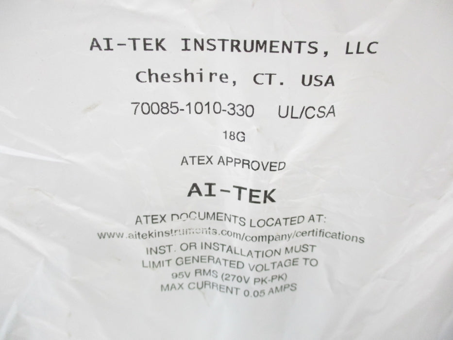 AI-TEK INSTRUMENTS 70085-1010-330 NSMP
