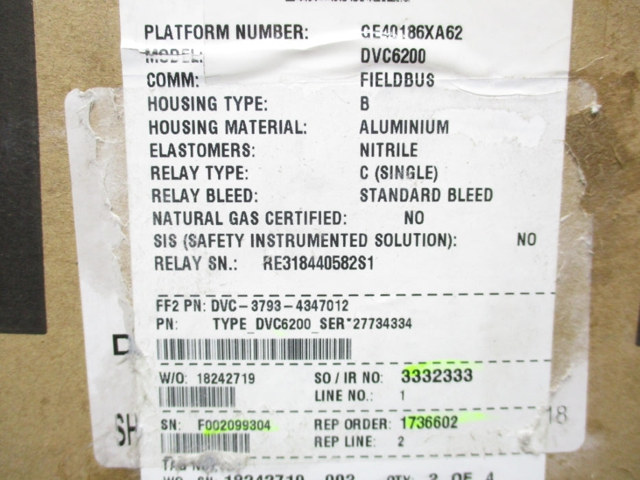 FISHER DVC6200F NSMP