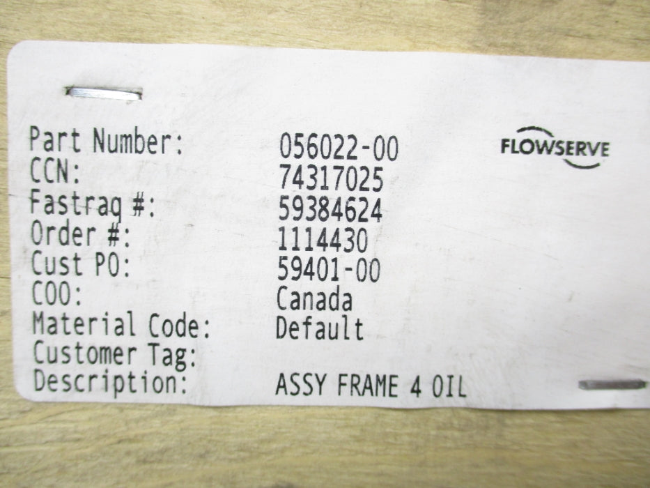 FLOWSERVE 056022-00 NSMP