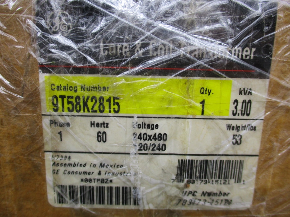 GENERAL ELECTRIC 9T58K2815 240/480V NSMP