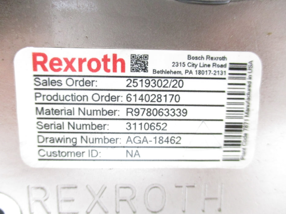 REXROTH 2519302/20 NSNP