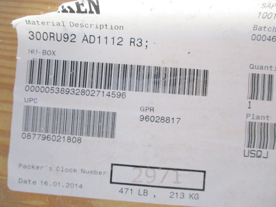 TIMKEN 300RU92AD1112R3 NSMP