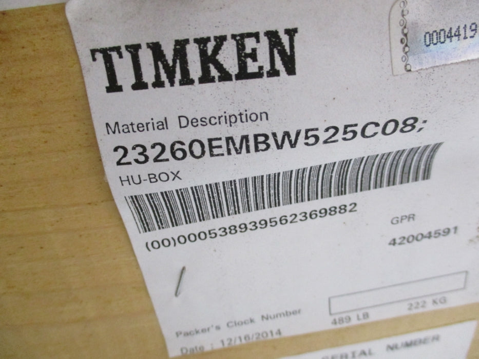 TIMKEN 23260EMBW525C08 NSMP