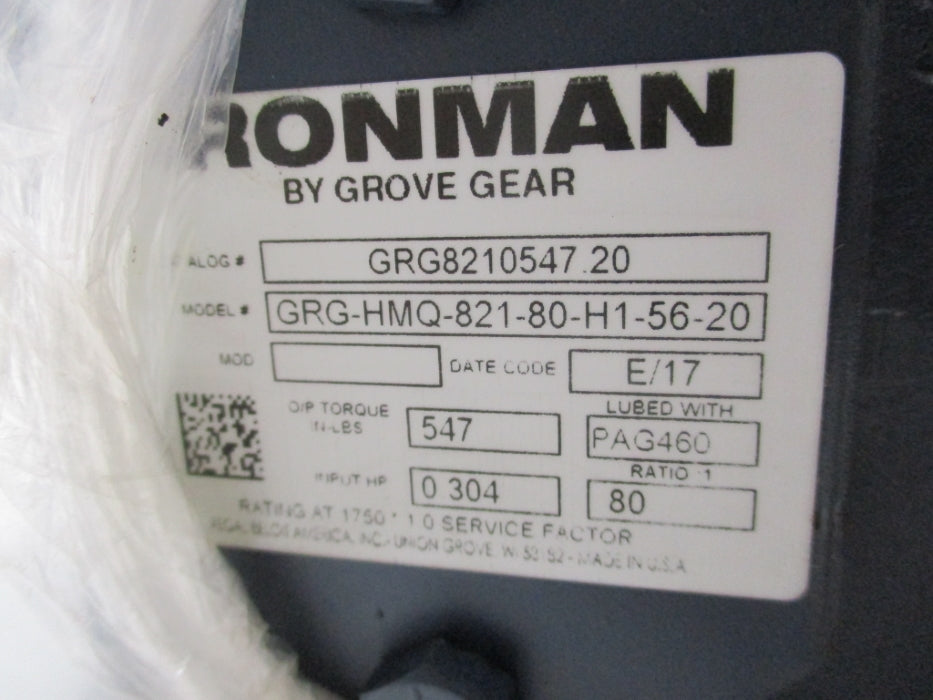 GROVE GEAR GRG8210547.20 NSMP