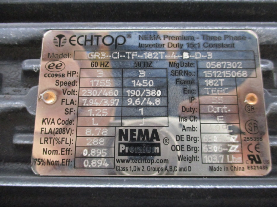 ECHTOP GR3-CI-TF-182T-4-S-D-3 NSNP