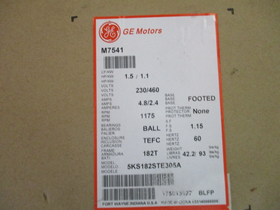 GENERAL ELECTRIC M7541 5KS182STE305A NSMP