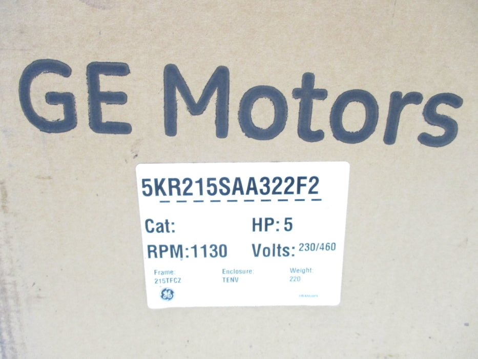 GENERAL ELECTRIC 215TFCZ 5KR215SAA322F2 W/ STEARNS NSMP