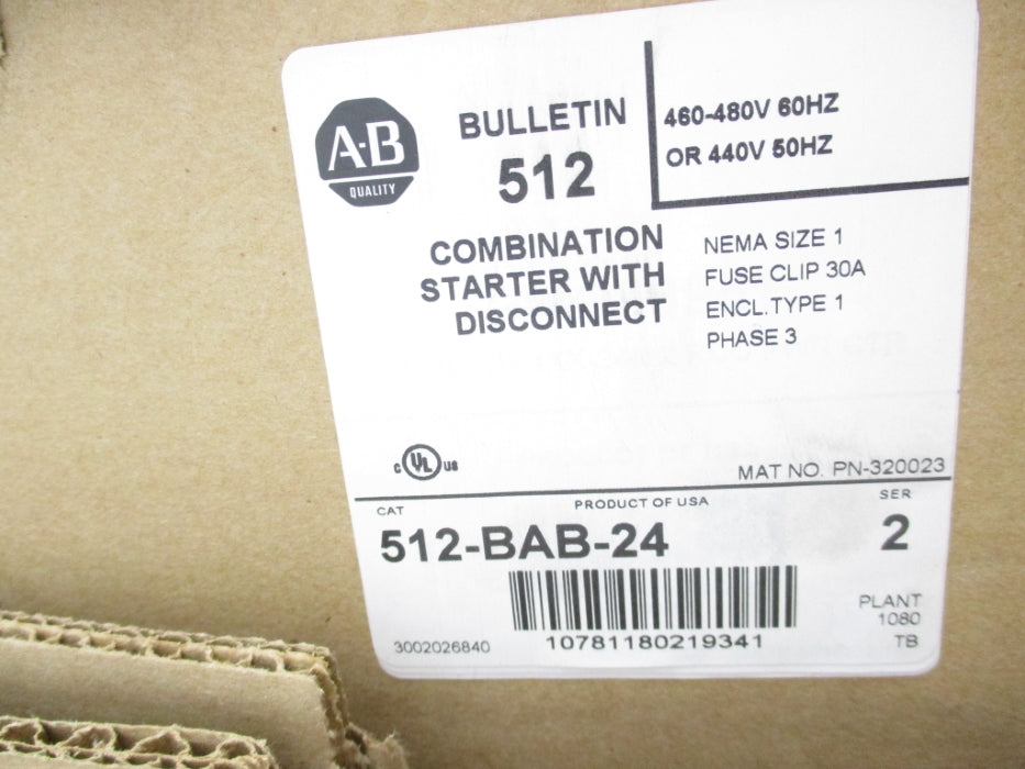 INDUSTRIAL SPARE PART 512BAB-24 SER. 2 NSFS