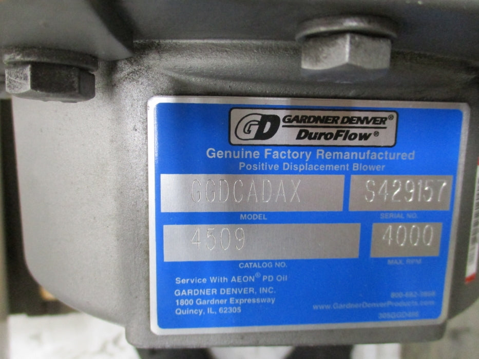 GARDNER DENVER DUROFLOW 4509 GGDCADAX 4509 NSNP