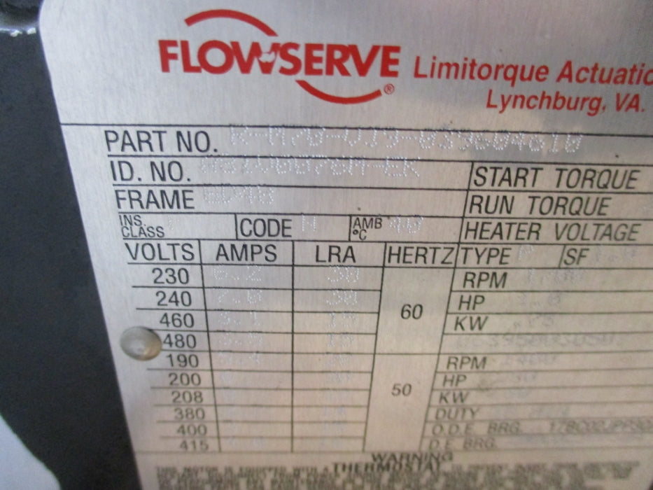 FLOWSERVE 1120-20-1230203W NSNP