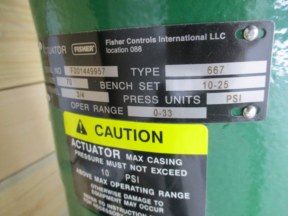 FISHER CONTROLS TYPE 667 SIZE 70 NSMP