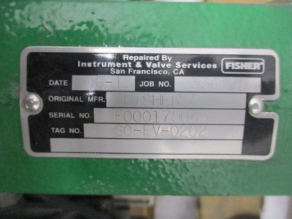 FISHER CONTROLS 4"TYPE FT FT316SST NSNP